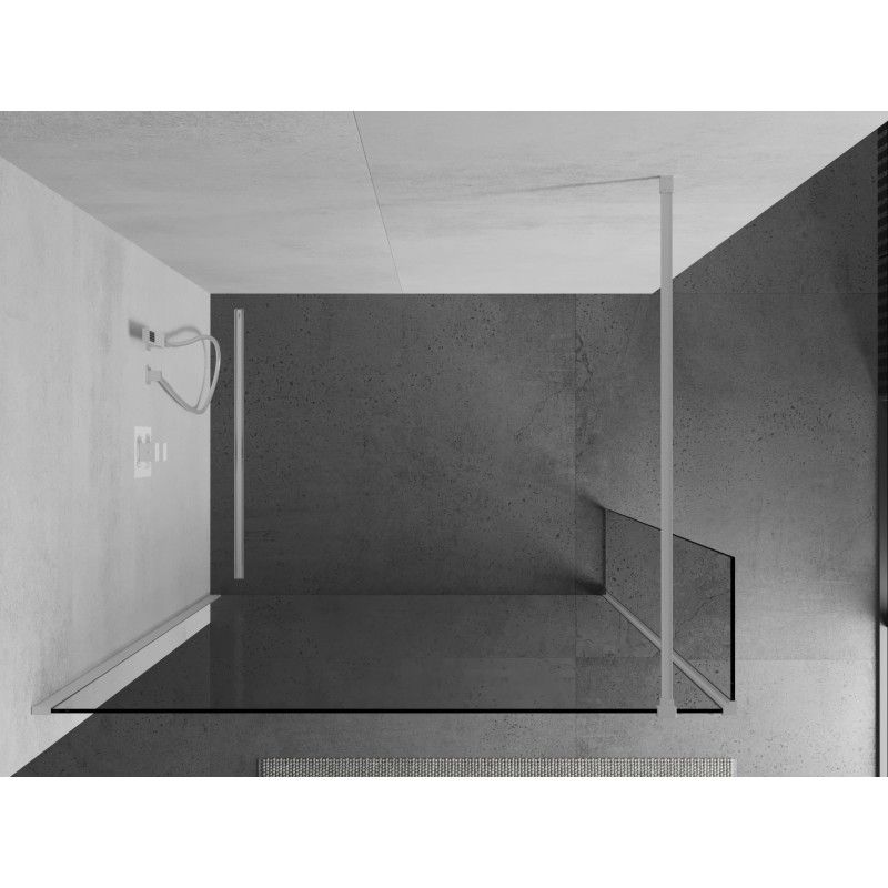 Ścianka prysznicowa Mexen Kioto biały 95x40 cm 1 szt.