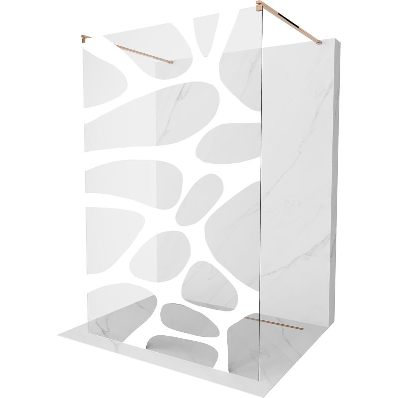 Ścianka prysznicowa Mexen Kioto biały wzór 100 x 200 cm 1 szt.