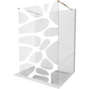 Ścianka prysznicowa Mexen Kioto biały wzór 100 x 200 cm 800-100-002-60-97 1 szt.