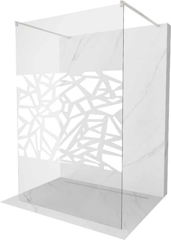 Ścianka prysznicowa Mexen Kioto biały wzór 100x200 cm 1 szt.