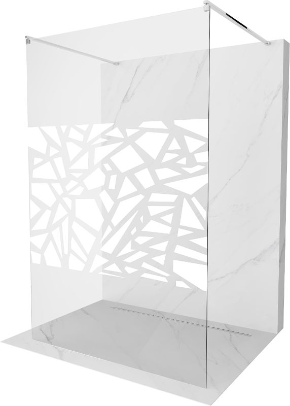 Ścianka prysznicowa Mexen Kioto biały wzór 100x200 cm  800-100-002-01-85 1 szt.