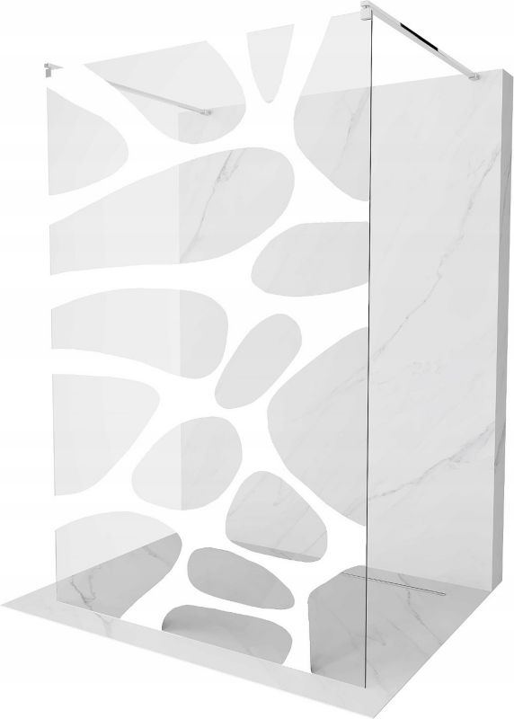 Ścianka prysznicowa Mexen Kioto biały wzór 100x200 cm  800-100-002-01-97 1 szt.