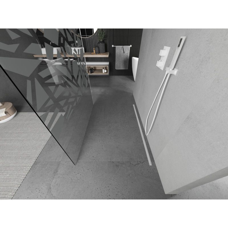 Ścianka prysznicowa Mexen Kioto biały wzór 100x200 cm  800-100-002-20-85 1 szt.