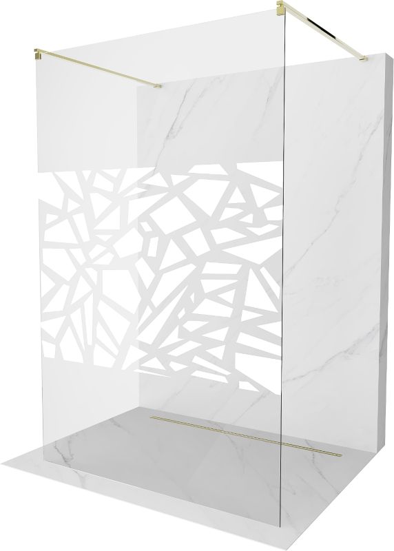Ścianka prysznicowa Mexen Kioto biały wzór 100x200 cm  800-100-002-50-85 1 szt.