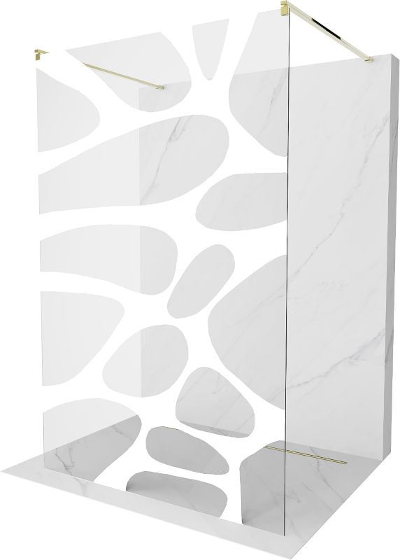 Ścianka prysznicowa Mexen Kioto biały wzór 100x200 cm  800-100-002-50-97 1 szt.