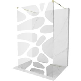 Ścianka prysznicowa Mexen Kioto biały wzór 100x200 cm  800-100-002-50-97 1 szt.