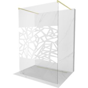 Ścianka prysznicowa Mexen Kioto biały wzór 100x200 cm  800-100-002-55-85 1 szt.
