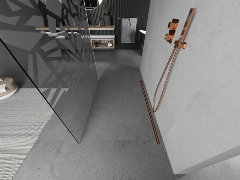 Ścianka prysznicowa Mexen Kioto biały wzór 100x200 cm  800-100-002-60-85 1 szt.