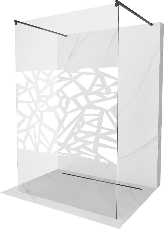 Ścianka prysznicowa Mexen Kioto biały wzór 100x200 cm 800-100-002-70-85 1 szt.