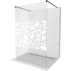 Ścianka prysznicowa Mexen Kioto biały wzór 100x200 cm 800-100-002-70-85 1 szt.
