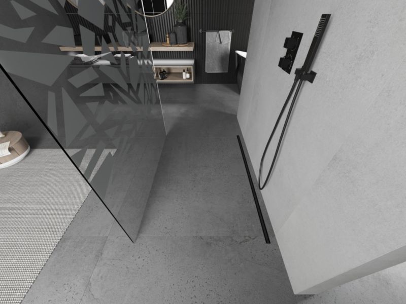 Ścianka prysznicowa Mexen Kioto biały wzór 100x200 cm 800-100-002-70-85 1 szt.