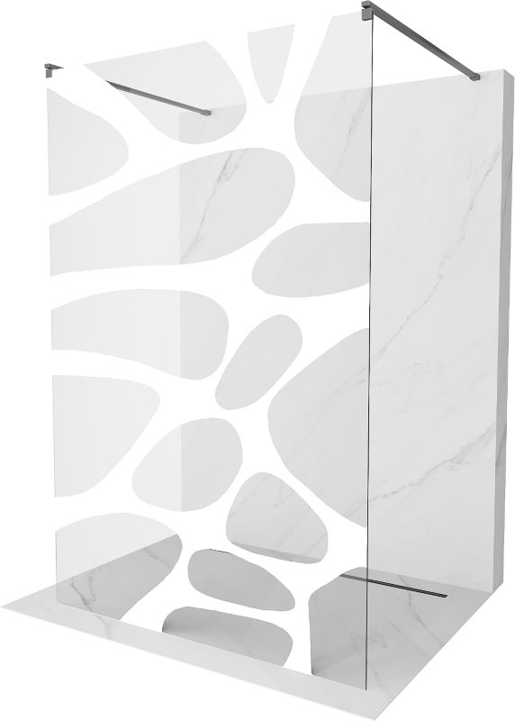 Ścianka prysznicowa Mexen Kioto biały wzór 100x200 cm  800-100-002-95-971 szt.