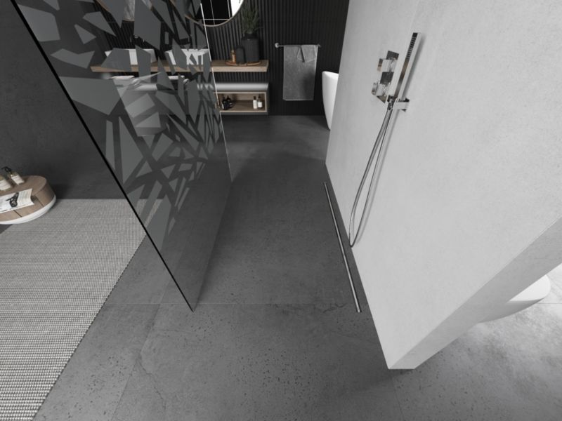 Ścianka prysznicowa Mexen Kioto biały wzór 100x200 cm 800-100-002-97-85 1 szt.