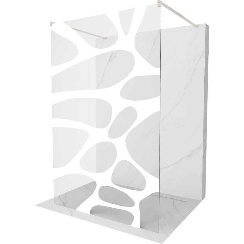 Ścianka prysznicowa Mexen Kioto biały wzór 100x200 cm 800-100-002-97-97 1 szt.