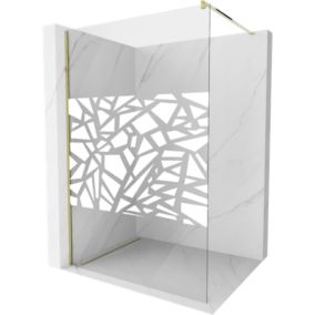 Ścianka prysznicowa Mexen Kioto biały wzór 100x200 cm  800-100-101-50-85 1 szt.
