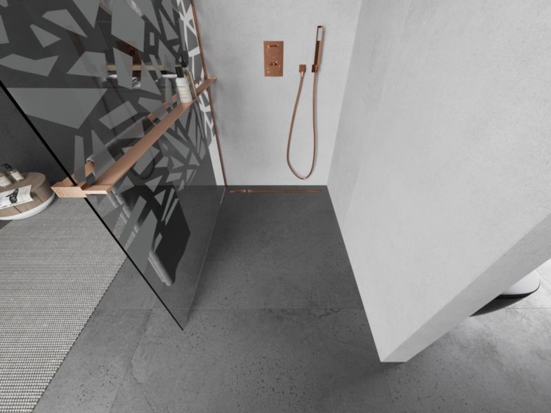 Ścianka prysznicowa Mexen Kioto+ biały wzór 100x200 cm  800-100-121-65-851 szt.