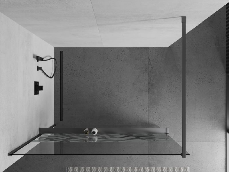 Ścianka prysznicowa Mexen Kioto+ biały wzór 100x200 cm  800-100-121-95-851 szt.