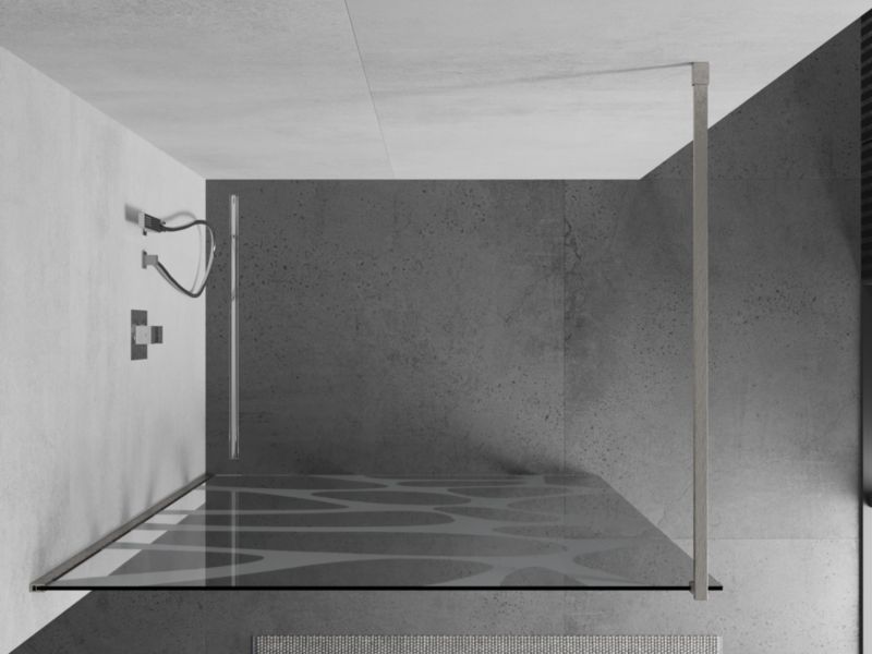 Ścianka prysznicowa Mexen Kioto biały wzór 110x200 cm 1 szt.