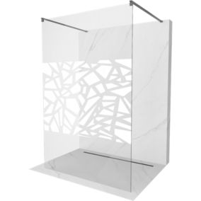 Ścianka prysznicowa Mexen Kioto biały wzór 110x200 cm  800-110-002-66-85 1 szt.