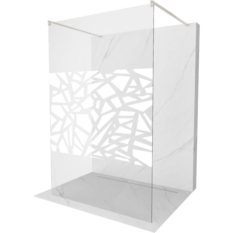 Ścianka prysznicowa Mexen Kioto biały wzór 110x200 cm 800-110-002-97-85 1 szt.