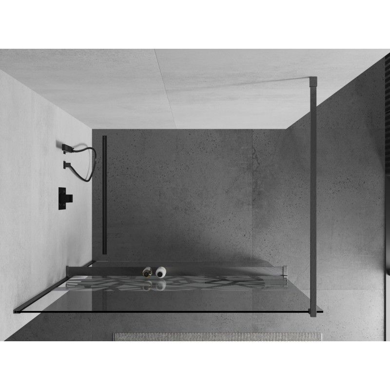 Ścianka prysznicowa Mexen Kioto+ biały wzór 110x200 cm  800-110-121-66-85 1 szt.