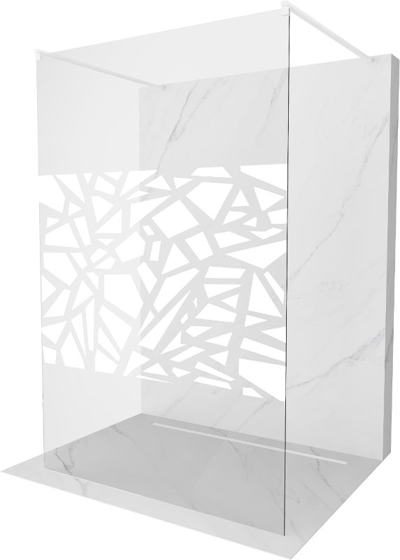 Ścianka prysznicowa Mexen Kioto biały wzór 120 x 200 cm  800-120-002-20-85 1 szt.
