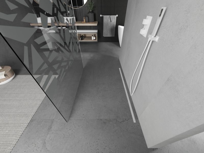 Ścianka prysznicowa Mexen Kioto biały wzór 120 x 200 cm  800-120-002-20-85 1 szt.