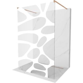 Ścianka prysznicowa Mexen Kioto biały wzór 120 x 200 cm  800-120-002-65-97 1 szt.