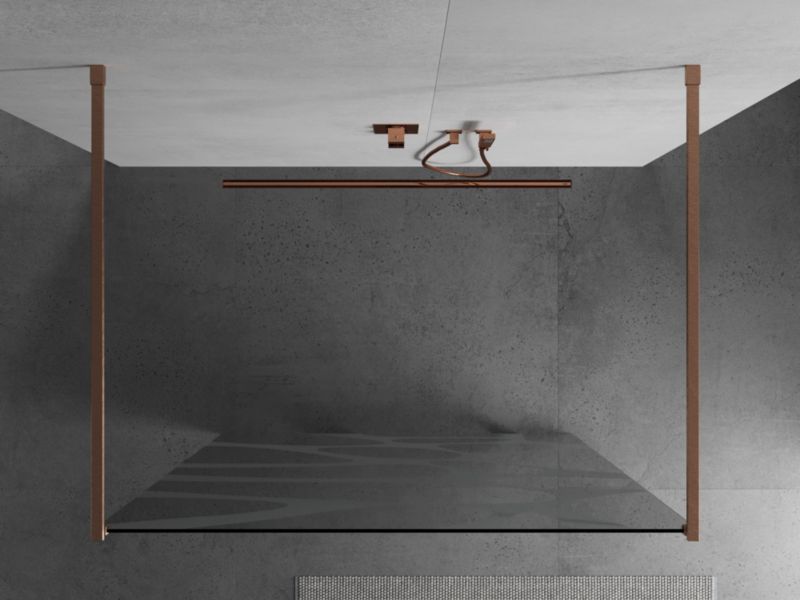 Ścianka prysznicowa Mexen Kioto biały wzór 120 x 200 cm  800-120-002-65-97 1 szt.