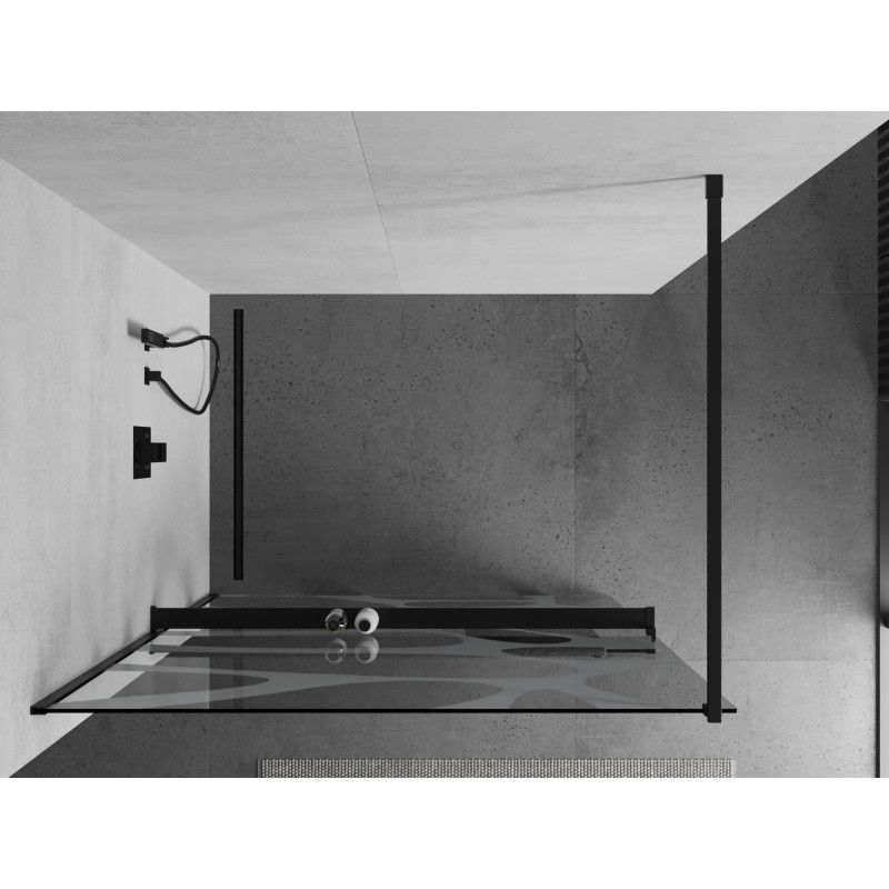 Ścianka prysznicowa Mexen Kioto+ biały wzór 120x200 cm 1 szt.