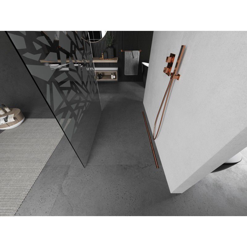 Ścianka prysznicowa Mexen Kioto biały wzór 120x200 cm  800-120-002-65-85 1 szt.