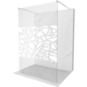 Ścianka prysznicowa Mexen Kioto biały wzór 120x200 cm 800-120-002-97-85 1 szt.