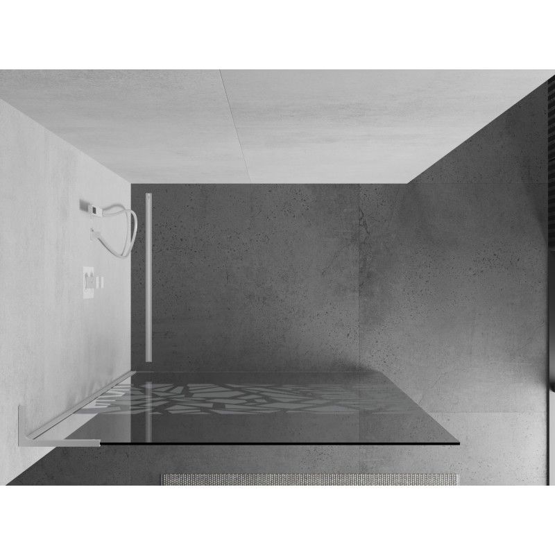 Ścianka prysznicowa Mexen Kioto biały wzór 120x200 cm  800-120-103-20-85 1 szt.