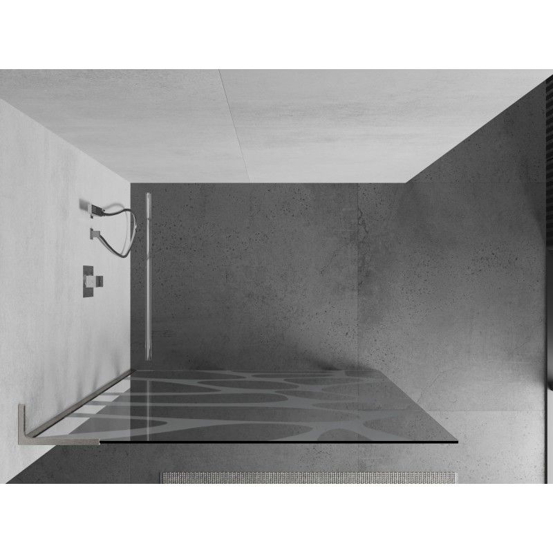 Ścianka prysznicowa Mexen Kioto biały wzór 120x200 cm  800-120-103-97-97 1 szt.