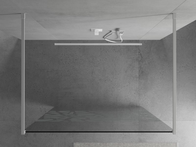 Ścianka prysznicowa Mexen Kioto biały wzór 130x200 cm 1 szt.
