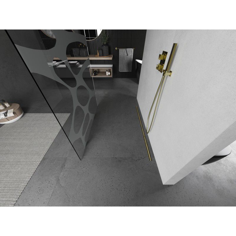 Ścianka prysznicowa Mexen Kioto biały wzór 130x200 cm  800-130-002-55-97 1 szt.