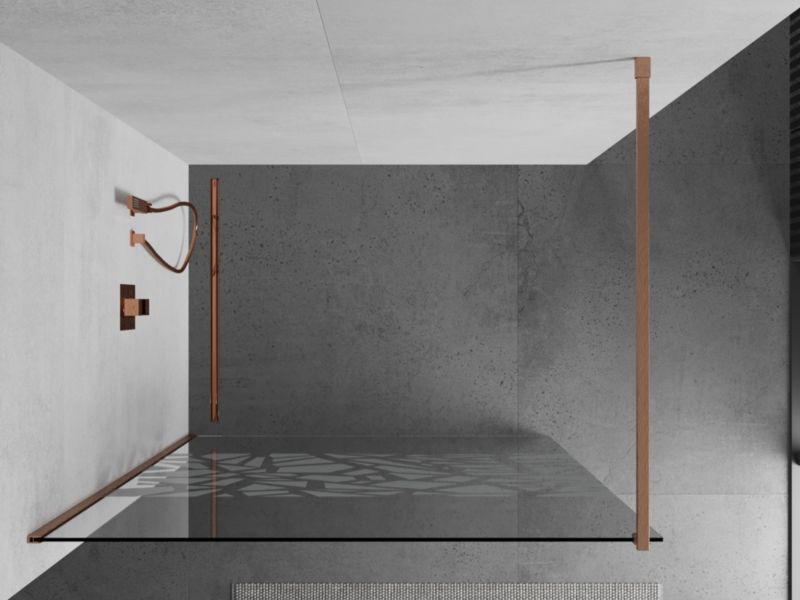 Ścianka prysznicowa Mexen Kioto biały wzór 130x200 cm  800-130-101-65-85 1 szt.