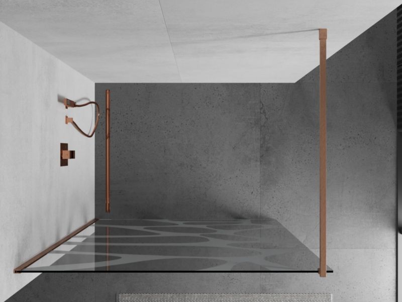 Ścianka prysznicowa Mexen Kioto biały wzór 130x200 cm  800-130-101-65-97 1 szt.