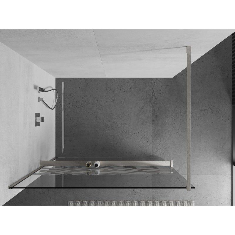 Ścianka prysznicowa Mexen Kioto+ biały wzór 140 x 200 cm 1 szt.
