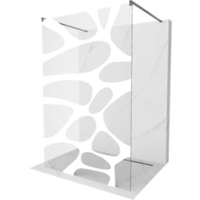 Ścianka prysznicowa Mexen Kioto biały wzór 140x200 cm  800-140-002-66-97 1 szt.
