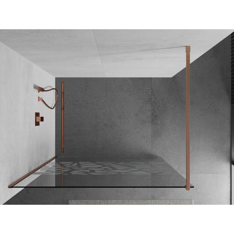 Ścianka prysznicowa Mexen Kioto biały wzór 140x200 cm  800-140-101-65-85 1 szt.