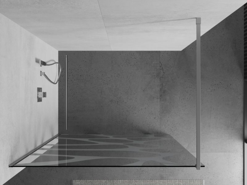 Ścianka prysznicowa Mexen Kioto biały wzór 70 x 200 cm 1 szt.