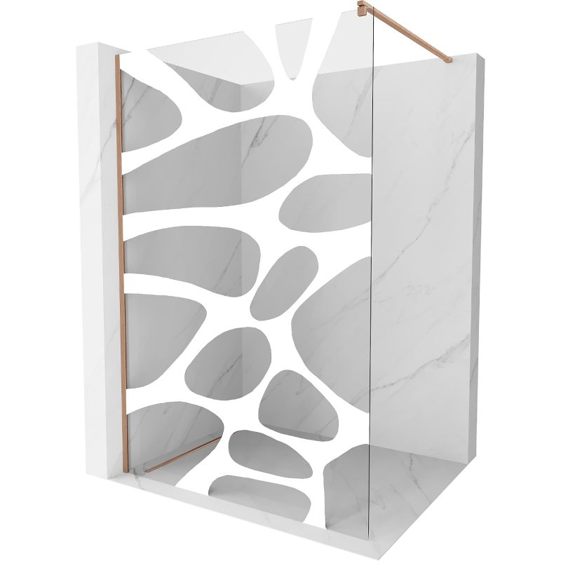 Ścianka prysznicowa Mexen Kioto biały wzór 70 x 200 cm 800-070-101-65-97 1 szt.
