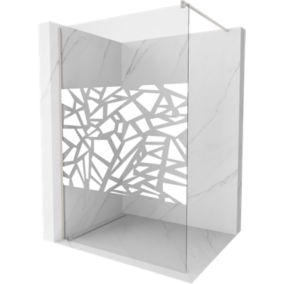 Ścianka prysznicowa Mexen Kioto biały wzór 70x200 cm 1 szt.