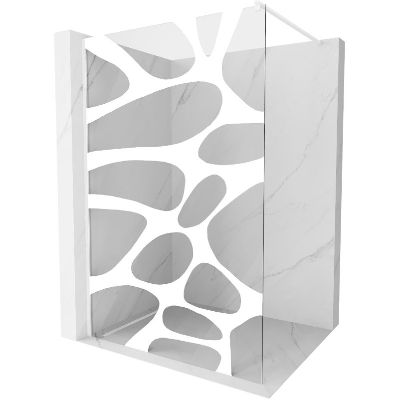 Ścianka prysznicowa Mexen Kioto biały wzór 70x200 cm  800-070-101-20-97 1 szt.