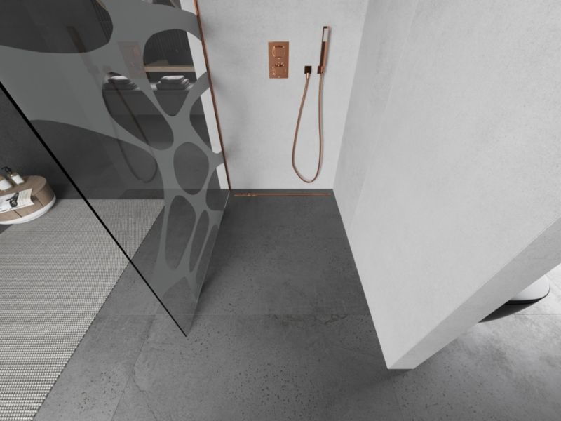 Ścianka prysznicowa Mexen Kioto biały wzór 70x200 cm  800-070-101-60-97 1 szt.