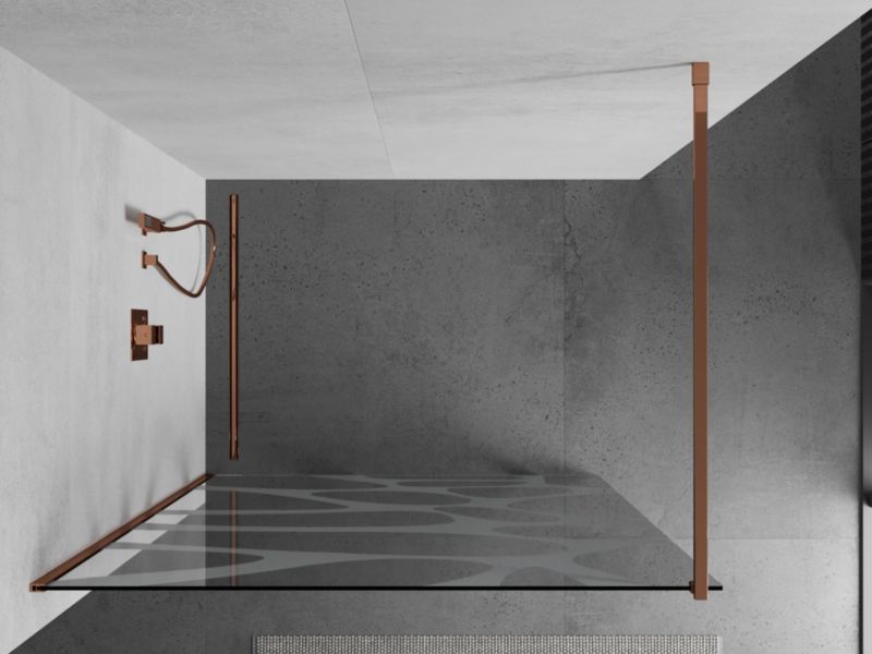 Ścianka prysznicowa Mexen Kioto biały wzór 70x200 cm  800-070-101-60-97 1 szt.