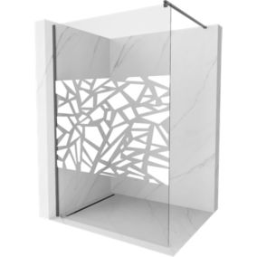 Ścianka prysznicowa Mexen Kioto biały wzór 70x200 cm  800-070-101-66-85 1 szt.