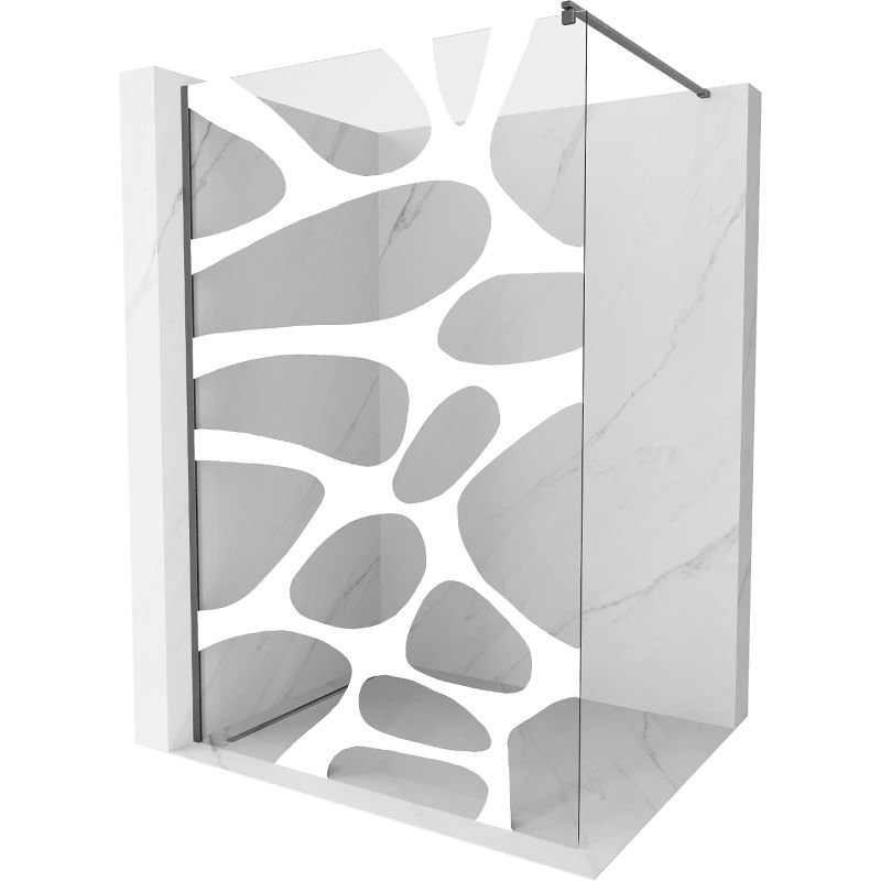 Ścianka prysznicowa Mexen Kioto biały wzór 70x200 cm  800-070-101-66-97 1 szt.