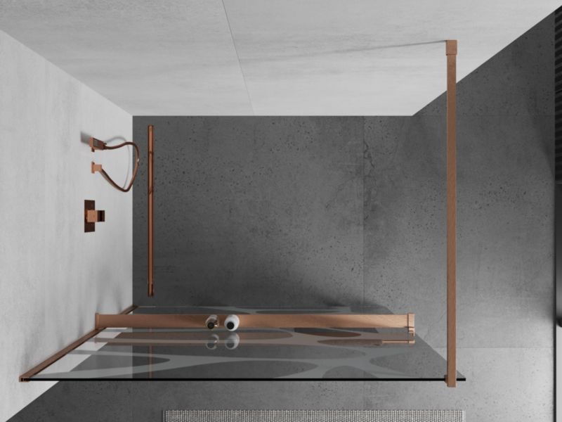 Ścianka prysznicowa Mexen Kioto+ biały wzór 70x200 cm  800-070-121-65-971 szt.